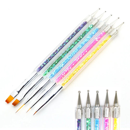 5/20Pcs Nail Art Brush Design Tip Painting Drawing