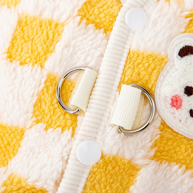 Winter Warm Cat Clothes Sweater with Buckle
