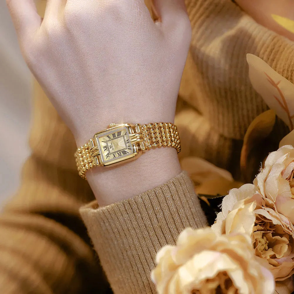 NEW Luxury Waterproof Ladies Watches Gold Bracelet