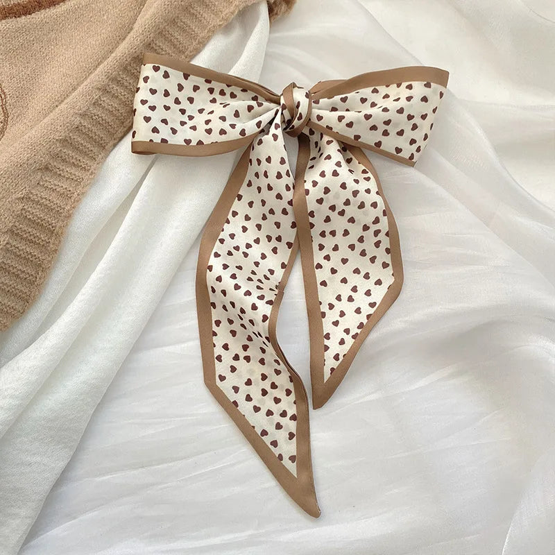 4pcs  Skinny Silk Scarf Hair Women  Band