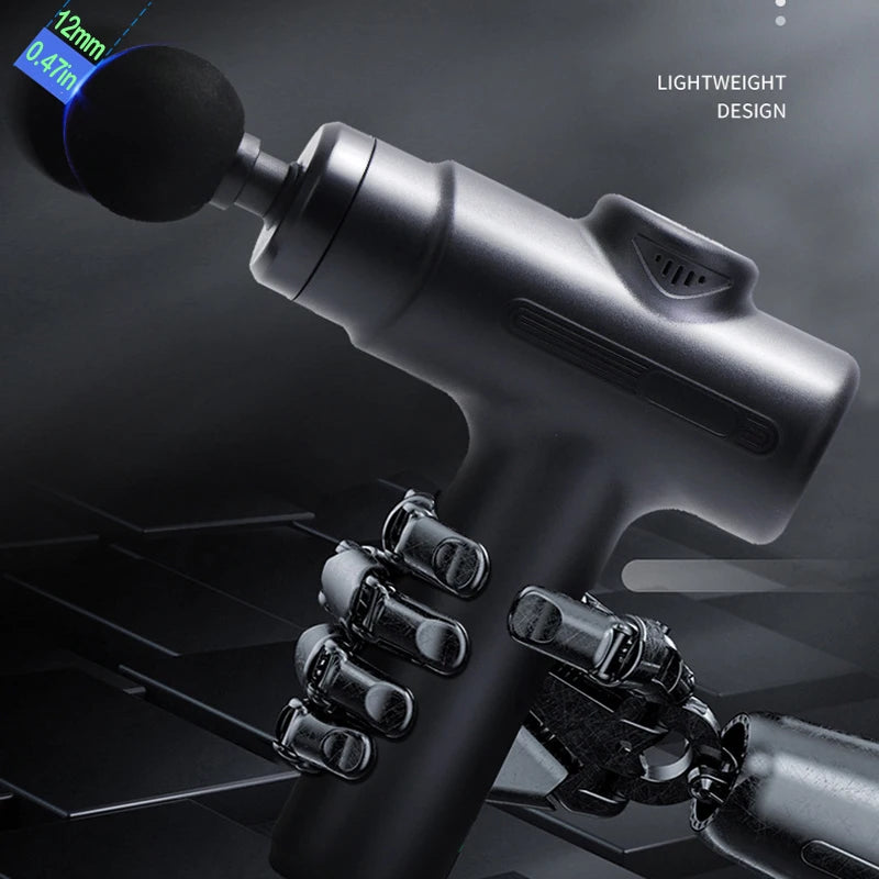 Electric Deep Tissue Massage Gun – 8 Attachments for Full-Body Muscle Relaxation, Sports & Fitness