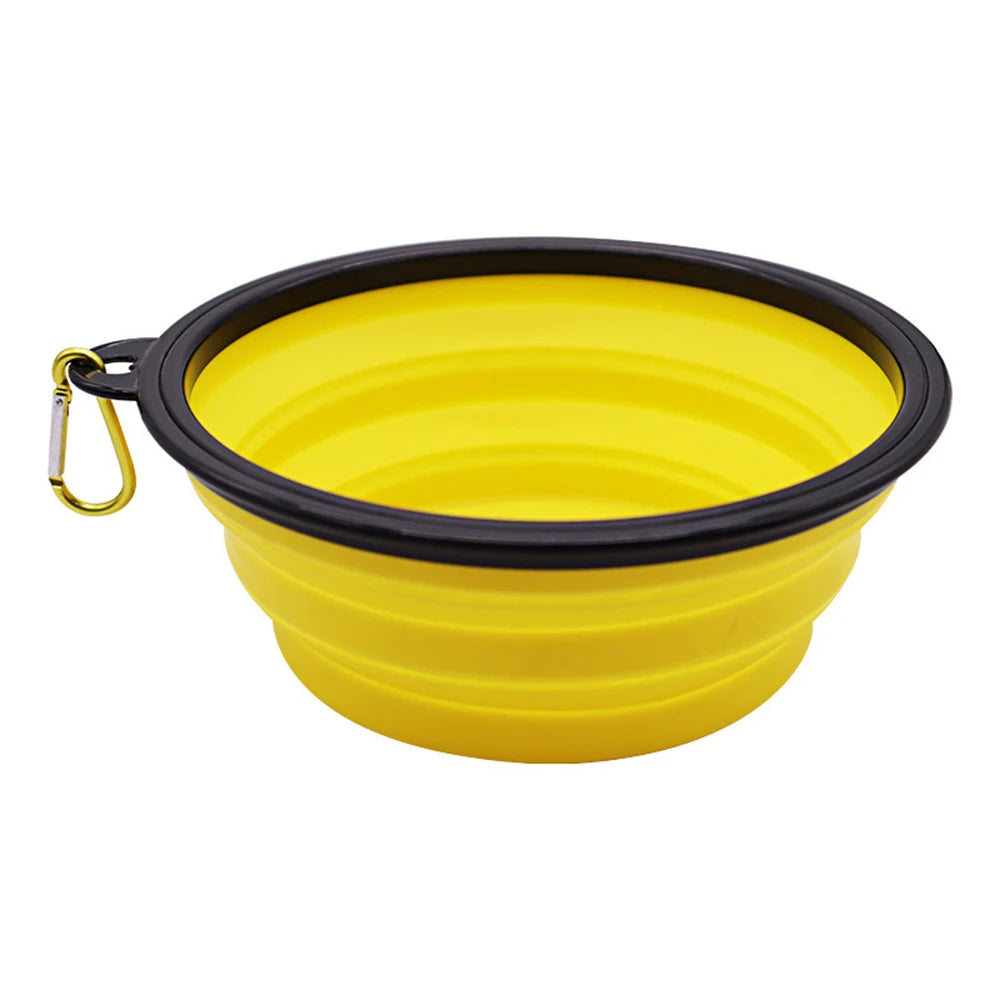 Outdoor Portable Pet Folding Silicone  Bowl