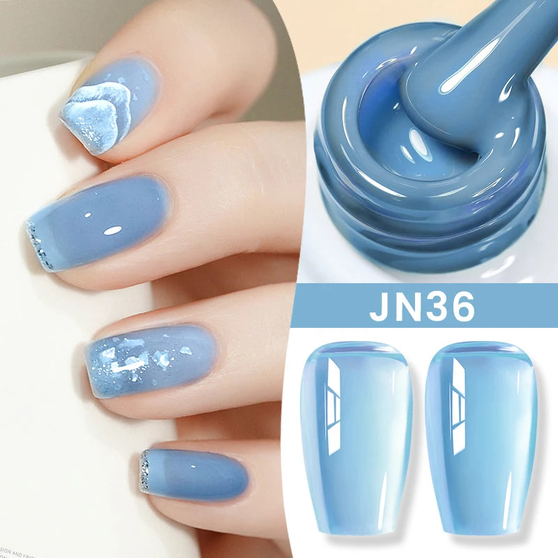 BORN PRETTY 10ml Jelly Nude Gel Nail Polish 50 Colors
