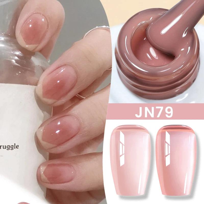BORN PRETTY 10ml Jelly Nude Gel Nail Polish 50 Colors
