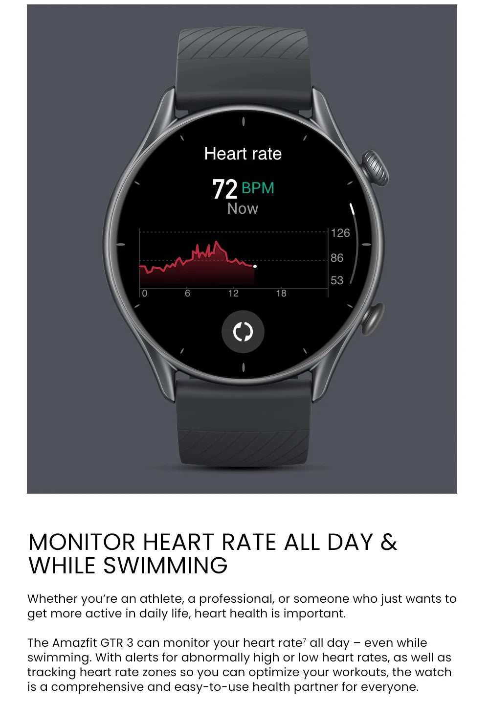 Amazfit GTR 3 Smart Watch – Alexa Built-in, 21-Day Battery
