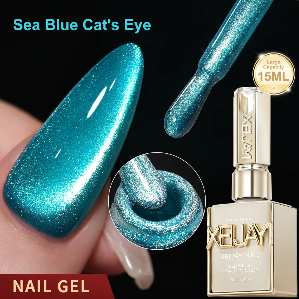 15ML Cat eye Nail Gel polish Semi Permanent Nail Art Soaking
