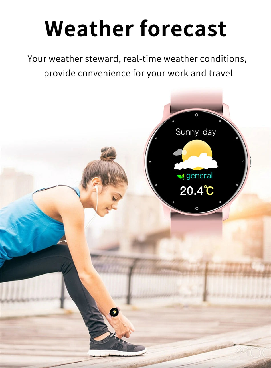 LIGE Smartwatch – Full Touch, Bluetooth Call, Waterproof Fitness Tracker for Android & iOS