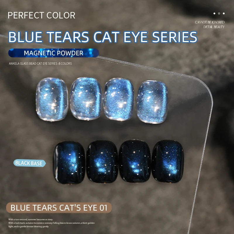 Cat Eye, 3 Colors Unique Blue Color And Magnetic Powder