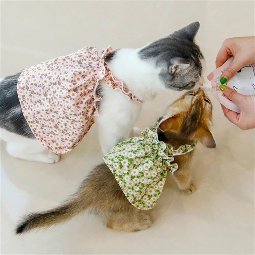 Cats Cotton Summer  Skirt Dresses