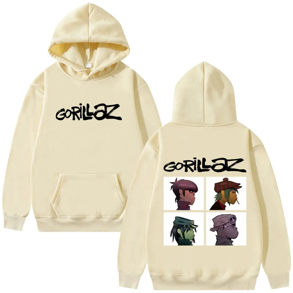 The Gorillaz Rock Band's Men's Hoodies Retro Pullovers