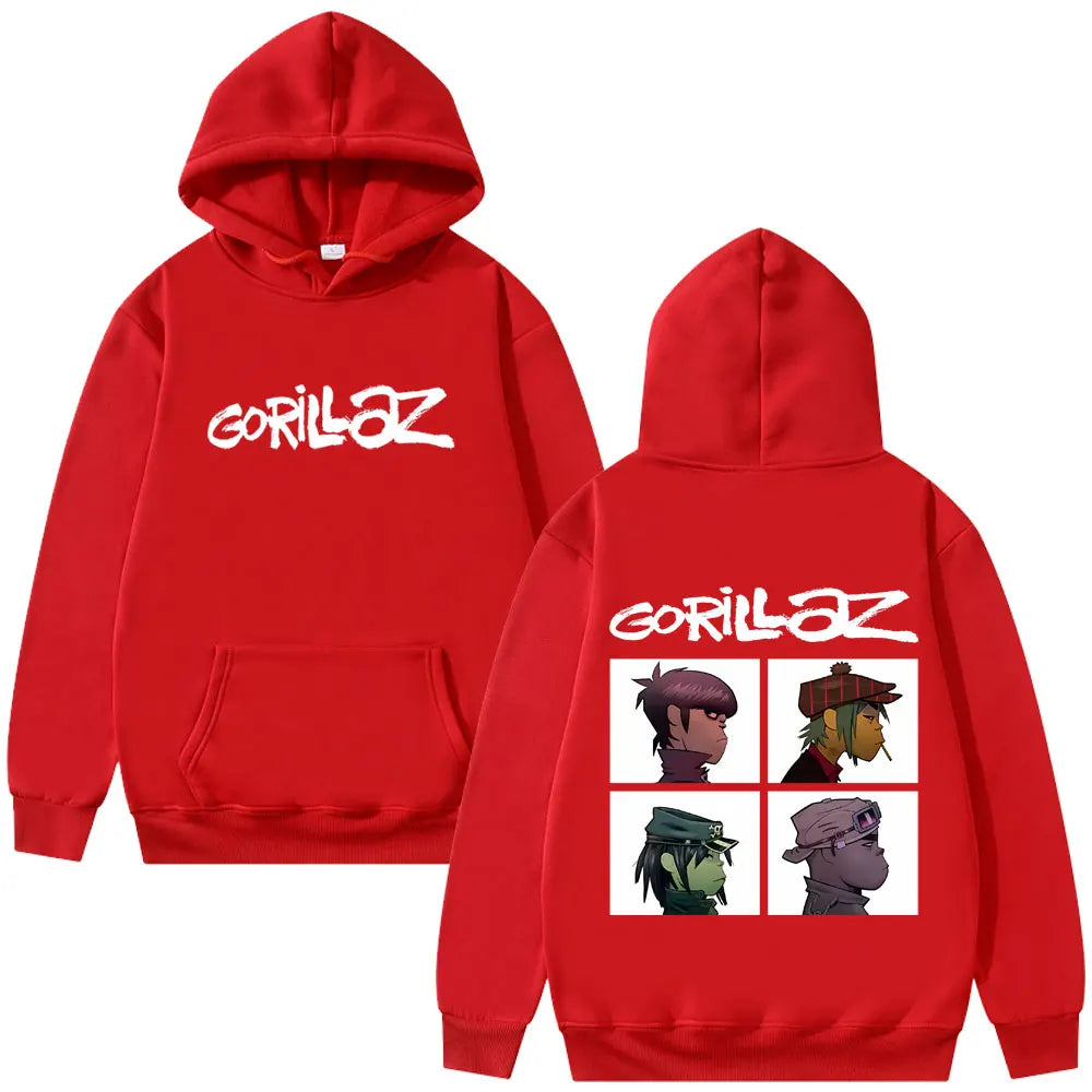 The Gorillaz Rock Band's Men's Hoodies Retro Pullovers