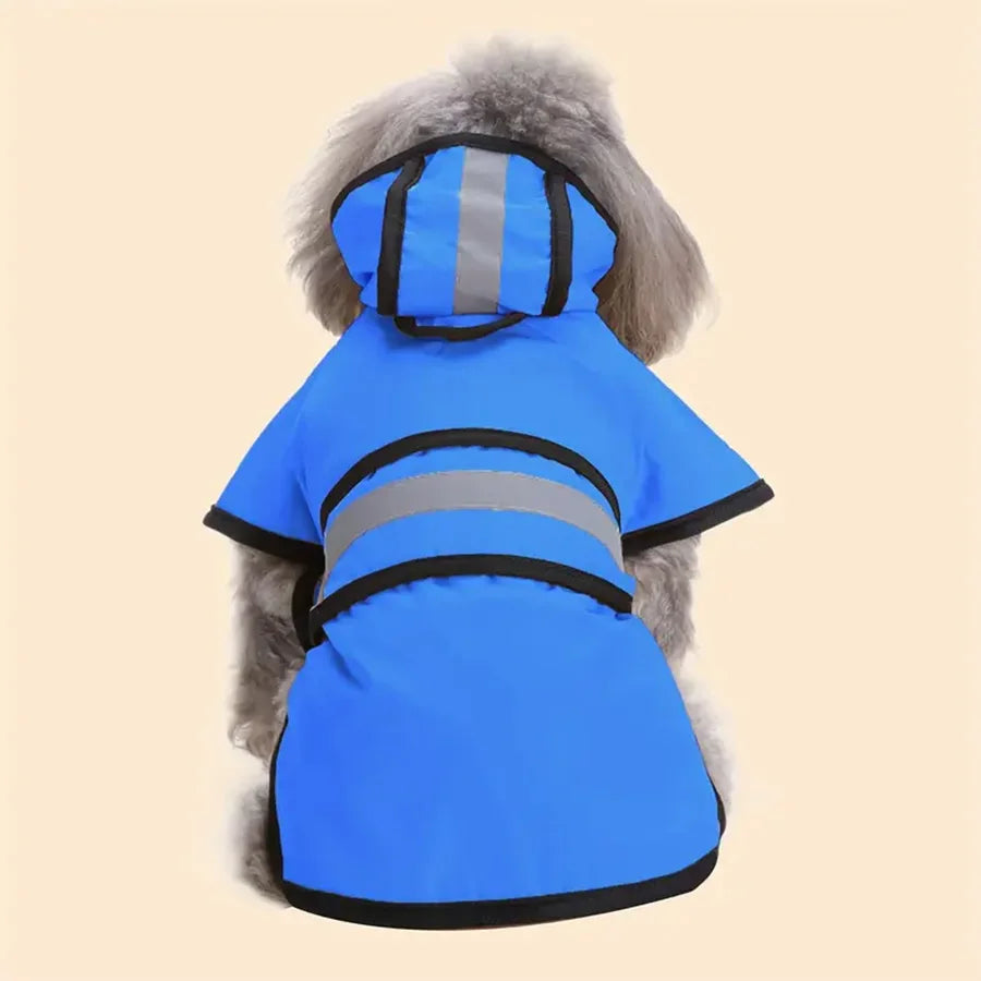 Keep Your Pet Dry And Comfortable - Adjustable Waterproof & Windproof Dog Raincoat.