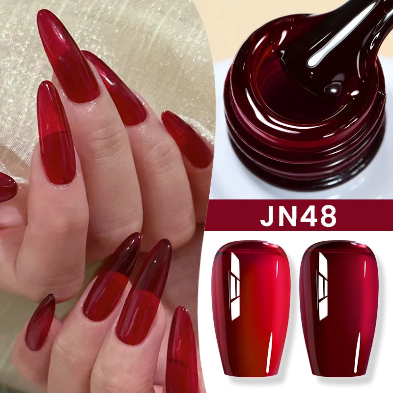 BORN PRETTY 10ml Jelly Nude Gel Nail Polish 50 Colors