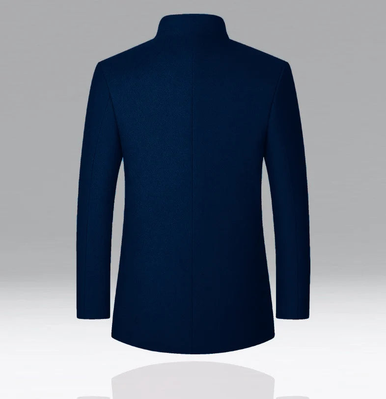 Men’s Winter Faux Leather Jacket – Windproof & Fleece-Lined