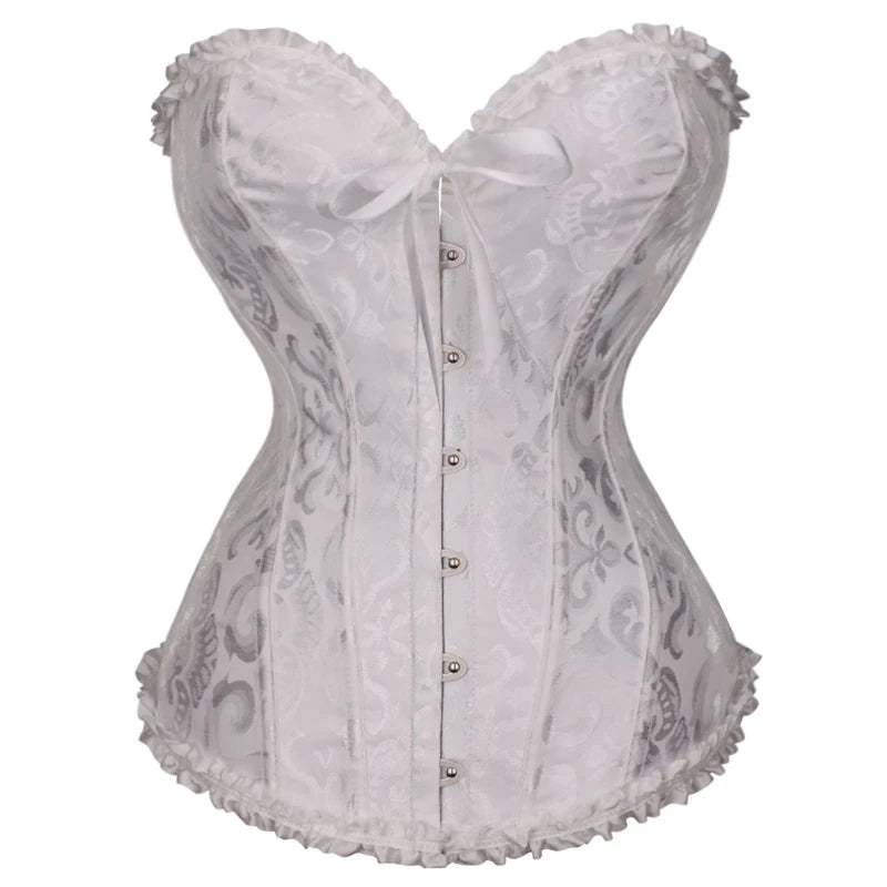 Vintage Victorian Fashion Waist Corset Top Women Bustier Overbust