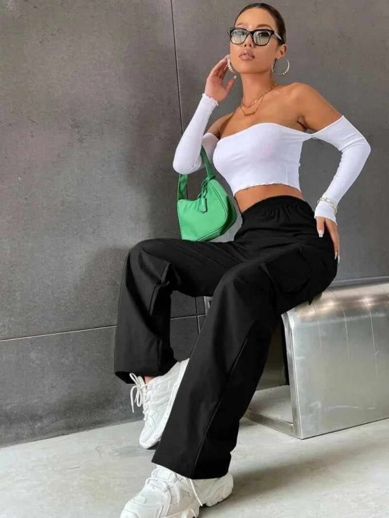 Women’s High-Waist Baggy Cargo Pants