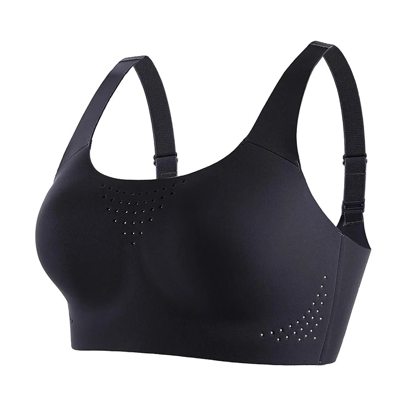 FallSweet Plus Size Wireless Sports Bra – Shockproof Thin Cup Bralette