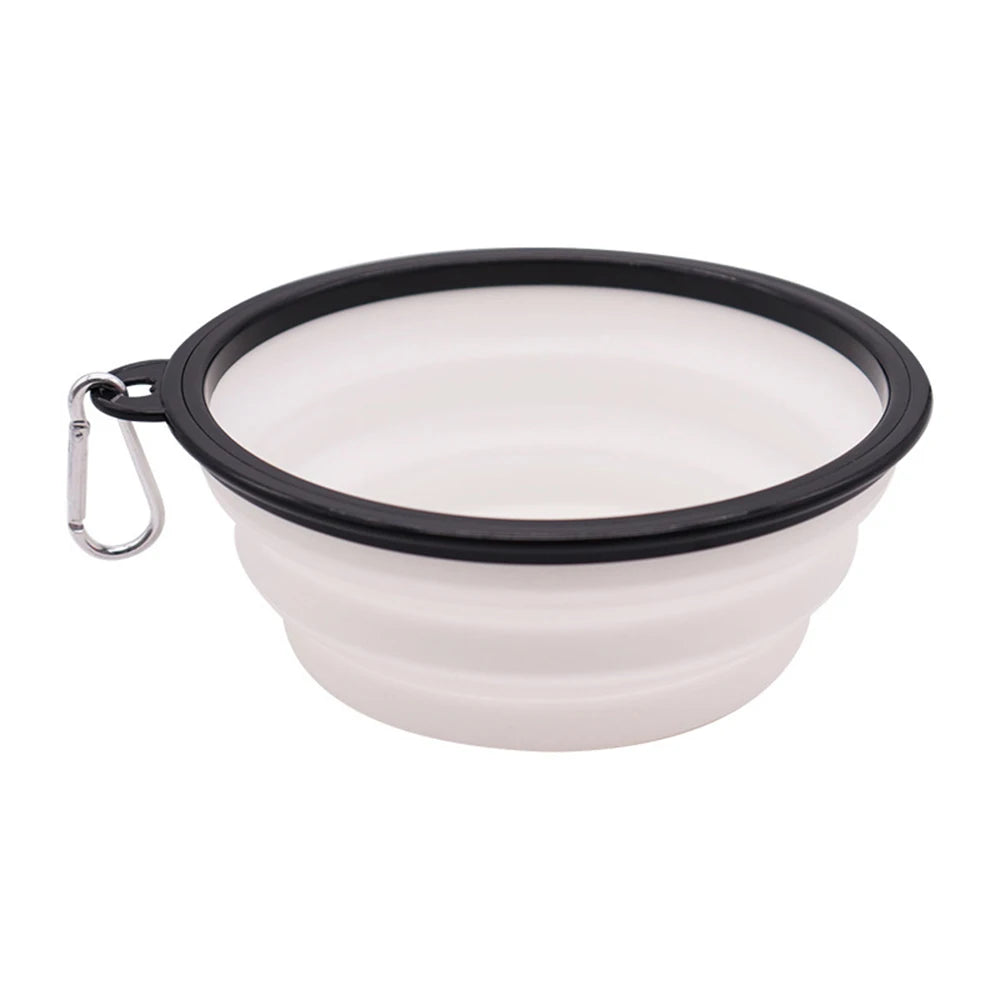 Outdoor Portable Pet Folding Silicone  Bowl