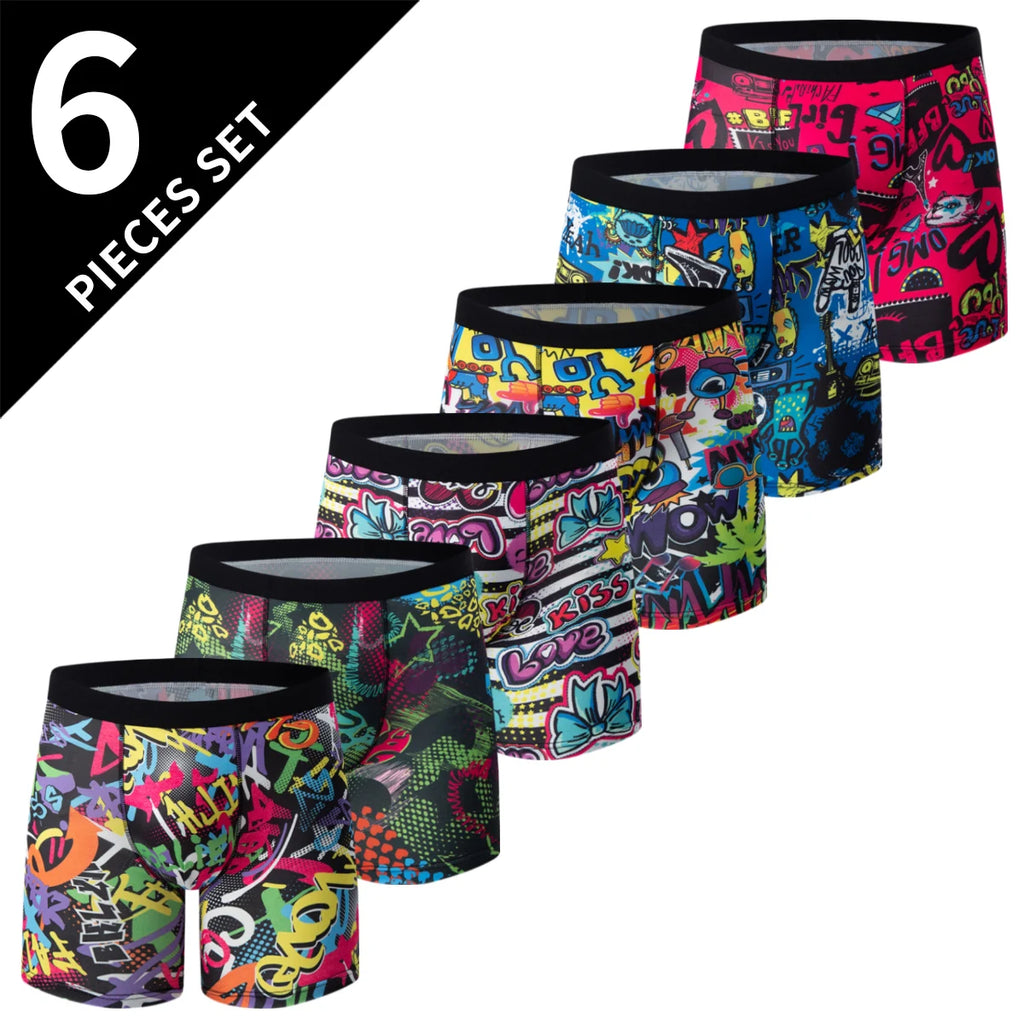 4/5/10 Pcs Fashionable Men's Long Underwear Casual