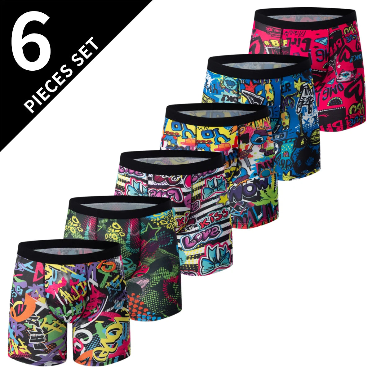 4/5/10 Pcs Fashionable Men's Long Underwear Casual