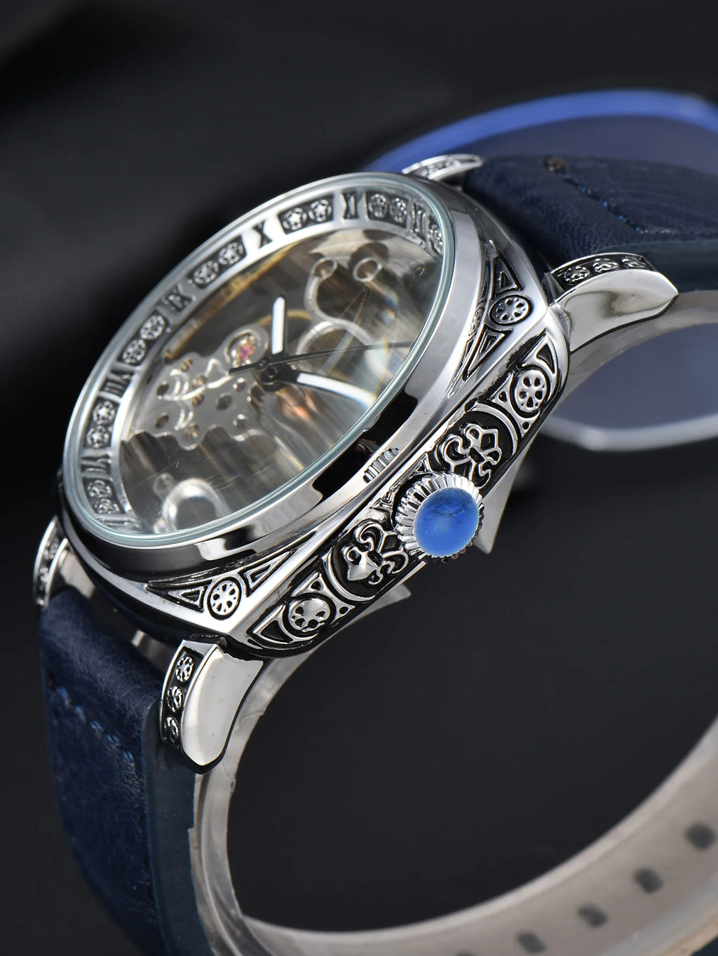 LONGLUX automatic waterproof retro style mens watch