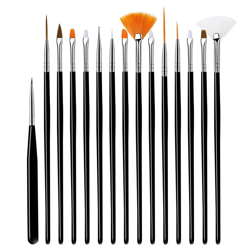 5/20Pcs Nail Art Brush Design Tip Painting Drawing