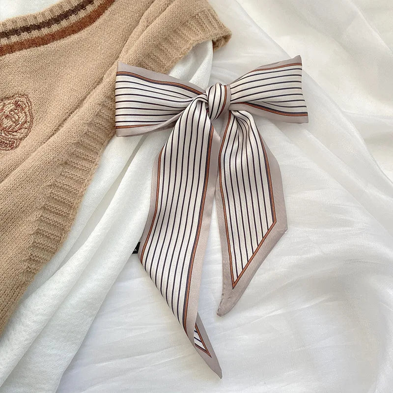 4pcs  Skinny Silk Scarf Hair Women  Band
