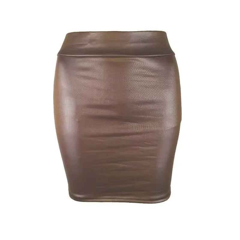 Leather Matte Slim Mini Sexy Fashion PU Hot Short High