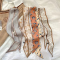 4pcs  Skinny Silk Scarf Hair Women  Band