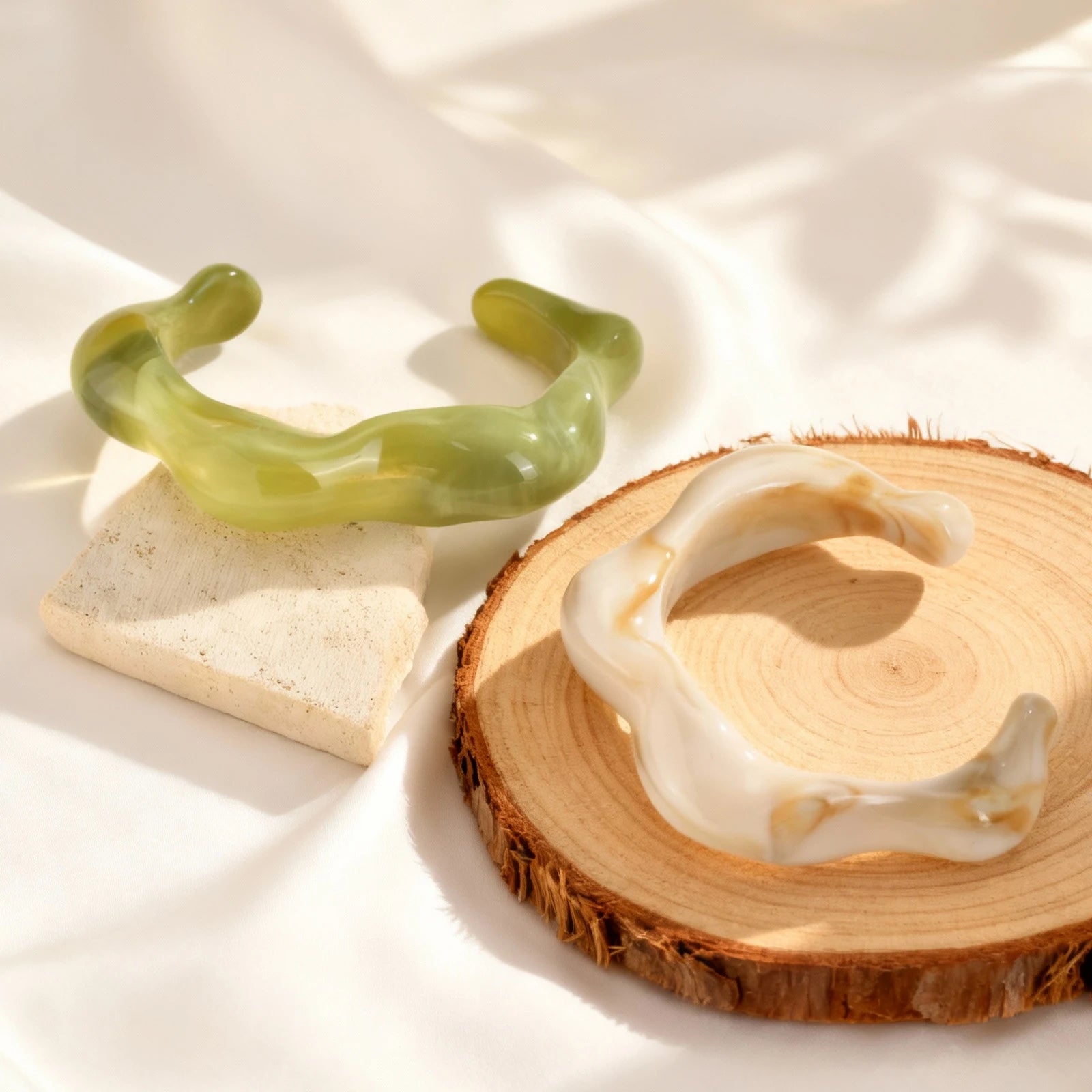 Trendy Irregular Geometric Open Cuff Bracelet