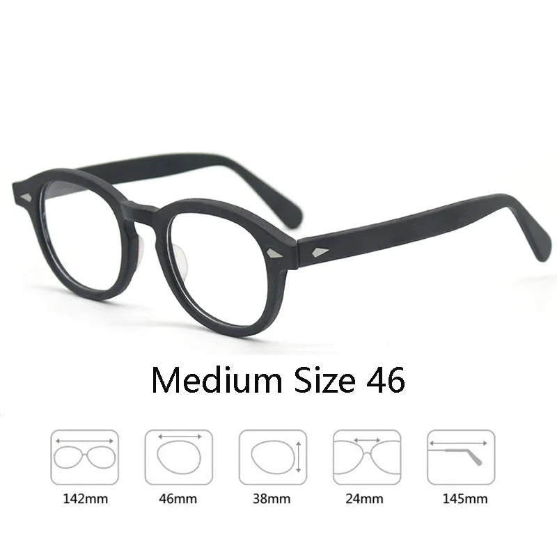 Johnny Depp Style Men's  Glasses Transparent Lens