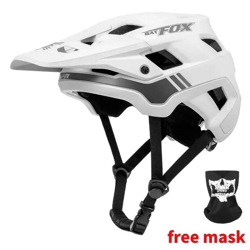 BATFOX Unisex MTB Bike Helmet – Matte Black Cycling Helmet