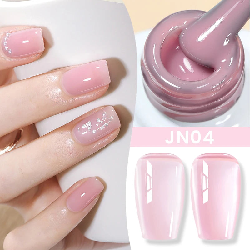 BORN PRETTY 10ml Jelly Nude Gel Nail Polish 50 Colors