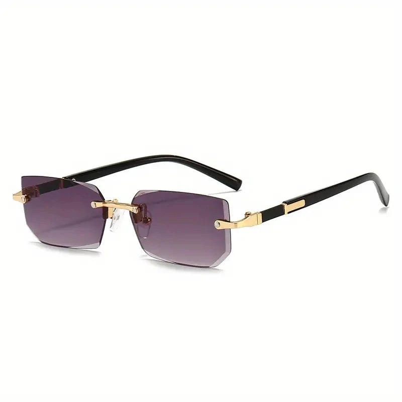 Rimless Unisex Fashion Rectangle Sunglasses