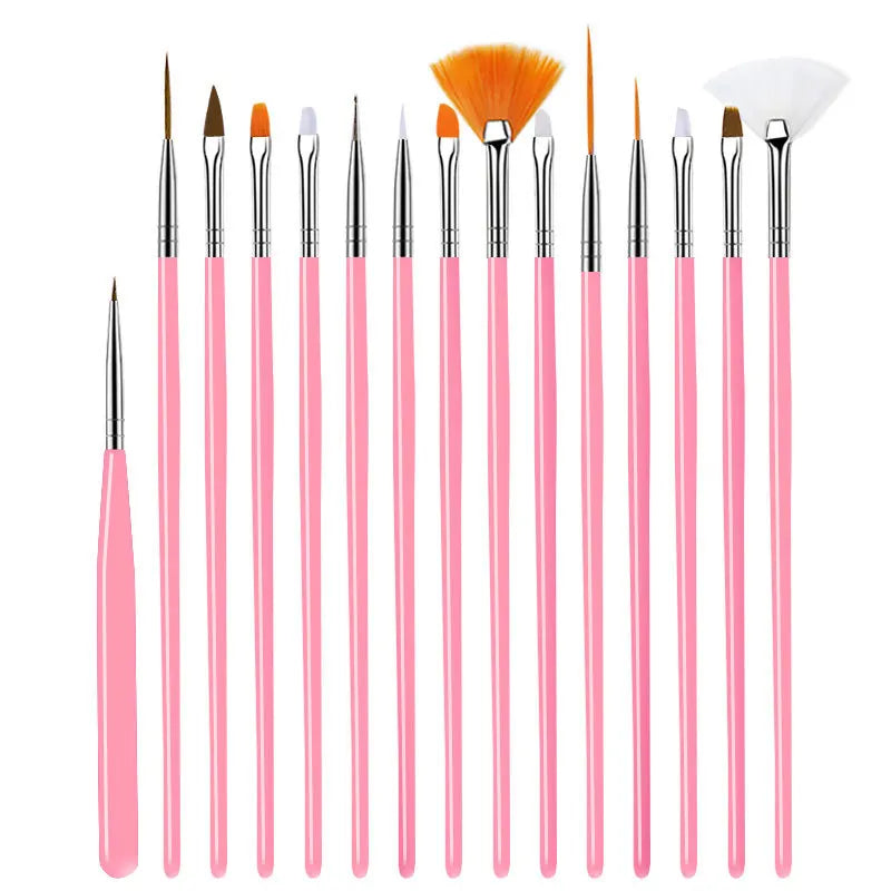 5/20Pcs Nail Art Brush Design Tip Painting Drawing