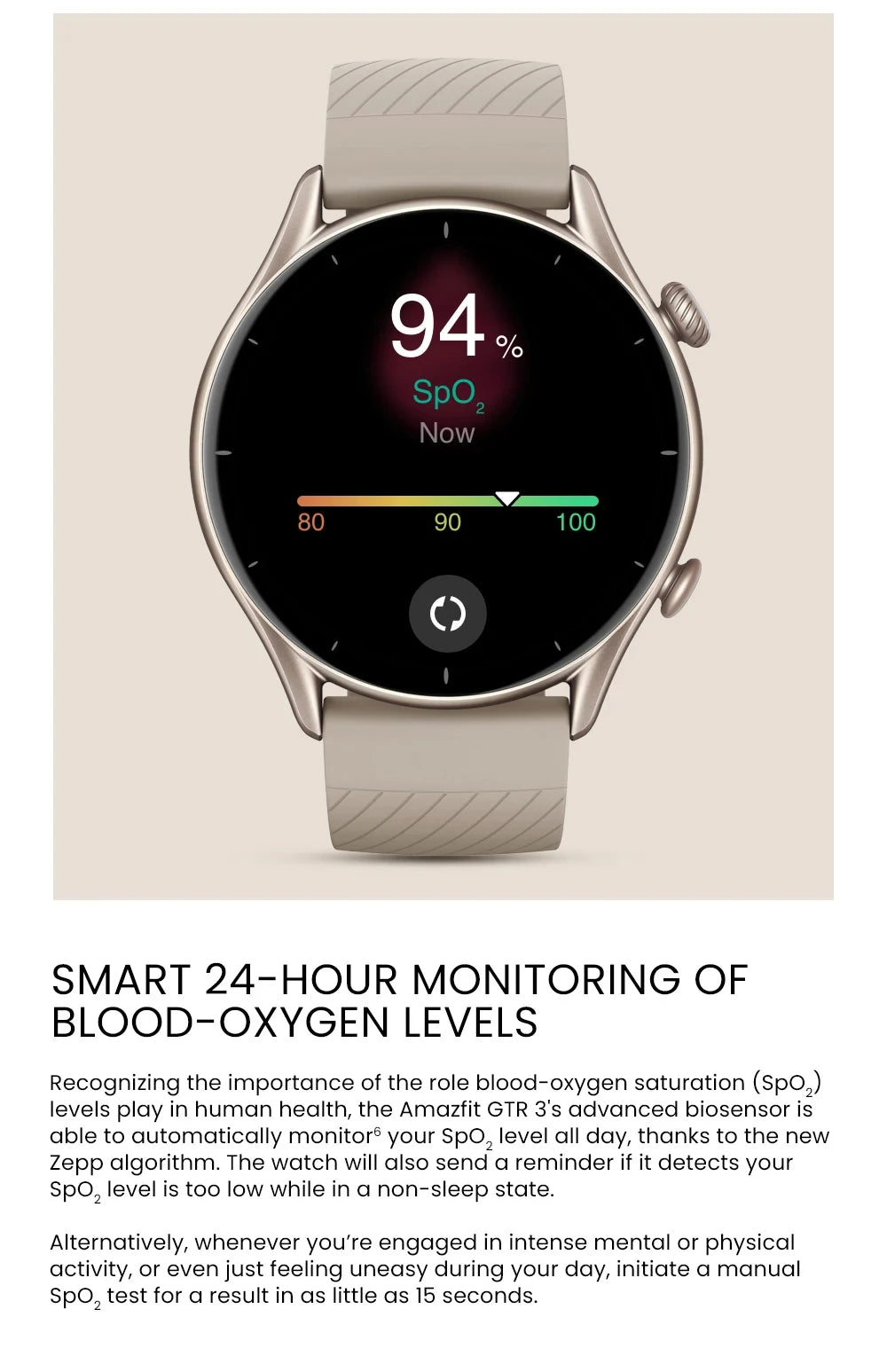Amazfit GTR 3 Smart Watch – Alexa Built-in, 21-Day Battery