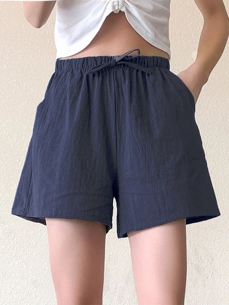 Casual Women's Gym Shorts High Waisted
