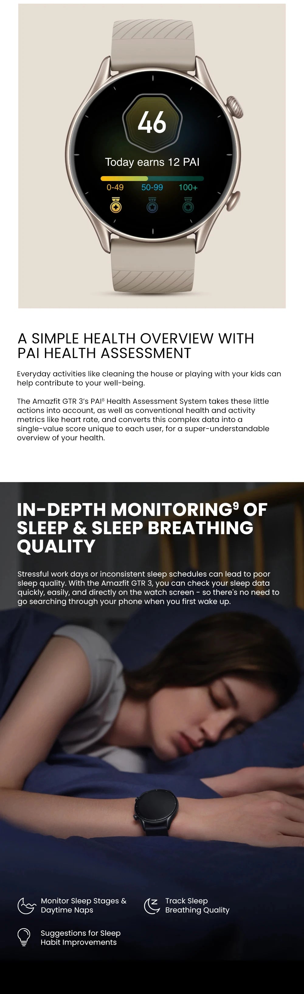 Amazfit GTR 3 Smart Watch – Alexa Built-in, 21-Day Battery