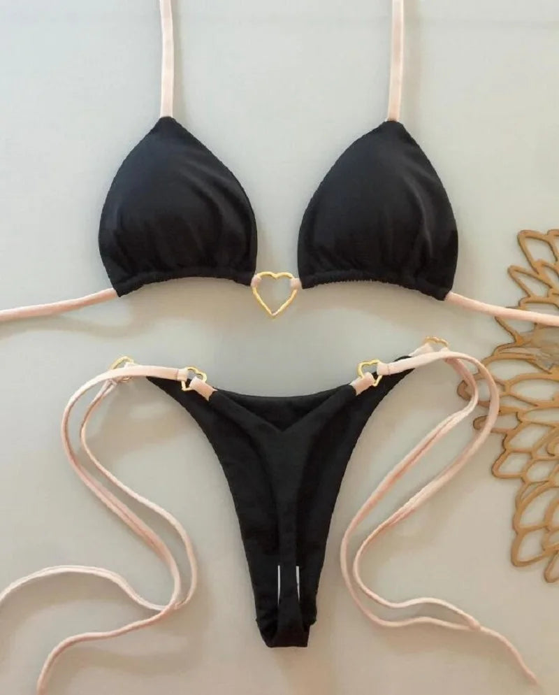 Sexy Halter Bikini Set Swimsuit Two-piece