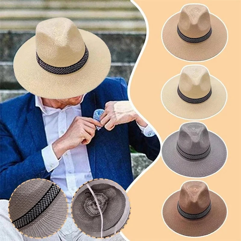 Summer Mens Sun Hats Ladies Foldable