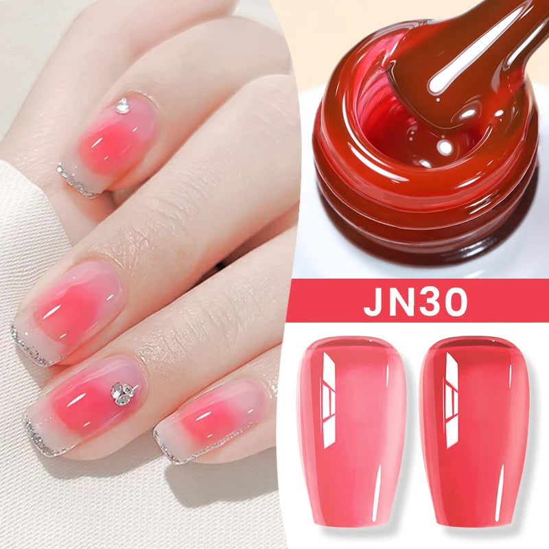 BORN PRETTY 10ml Jelly Nude Gel Nail Polish 50 Colors