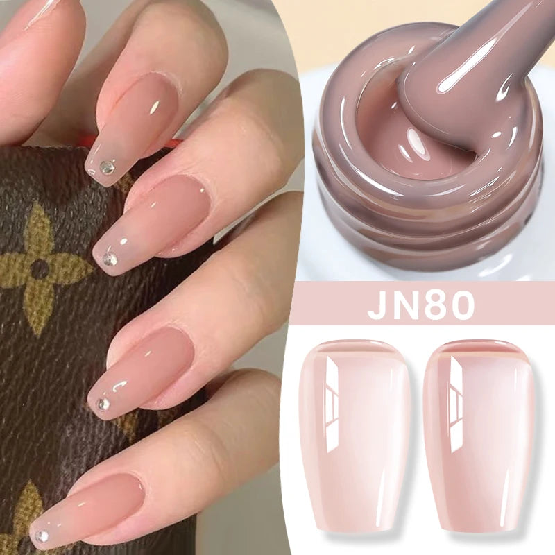BORN PRETTY 10ml Jelly Nude Gel Nail Polish 50 Colors