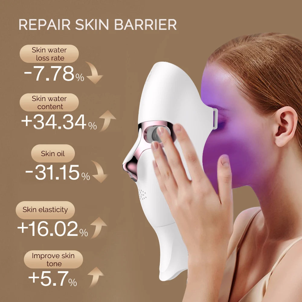 7 Colors LED Lifting Rechargeable Face Neck Mask