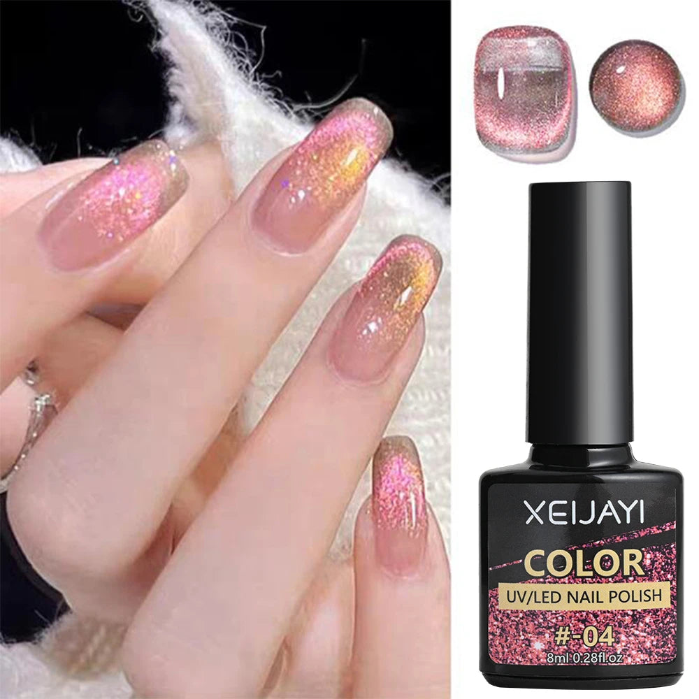 8ml Cat Eye Nail Magnetic Gel Polish Galaxy Effect