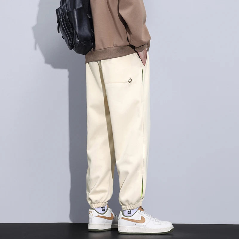 Jogger Men'sPants  Fit Baggy  Elastic Sport Casual Fashion