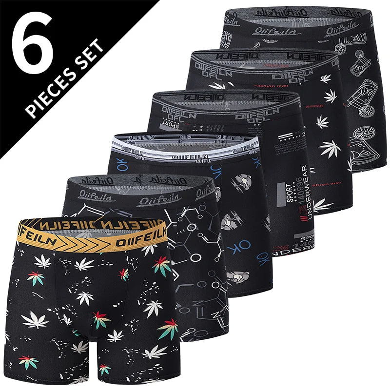 4/5/10 Pcs Fashionable Men's Long Underwear Casual