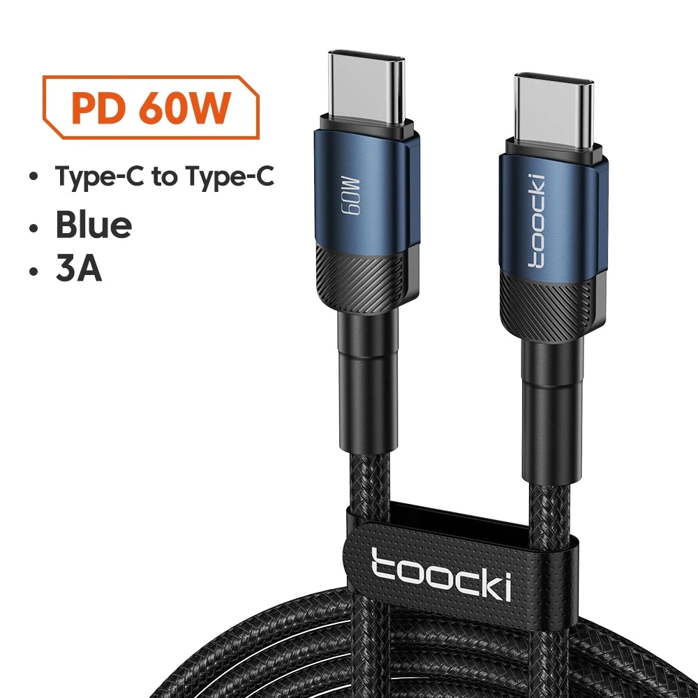 Toocki 100W Type C to USB C Cable PD Quick Charge 4.0