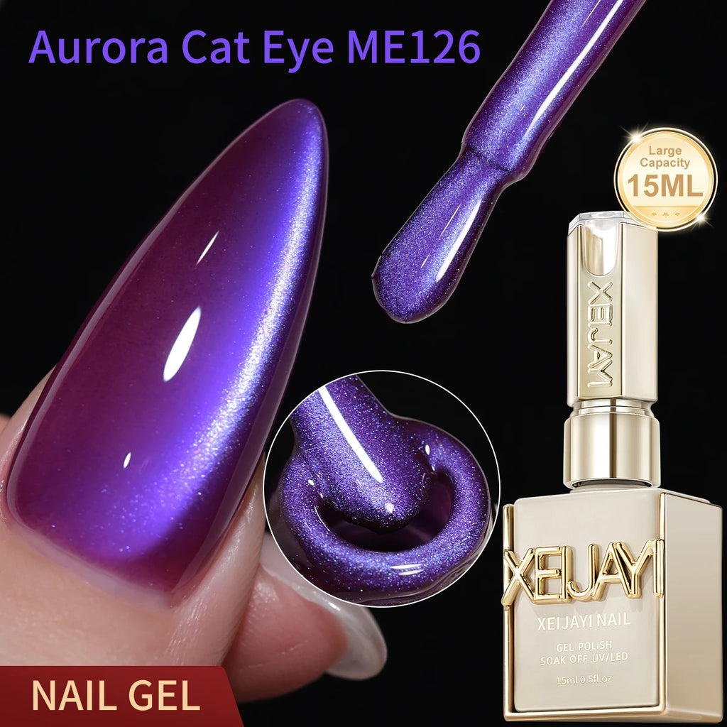15ML Cat eye Nail Gel polish Semi Permanent Nail Art Soaking