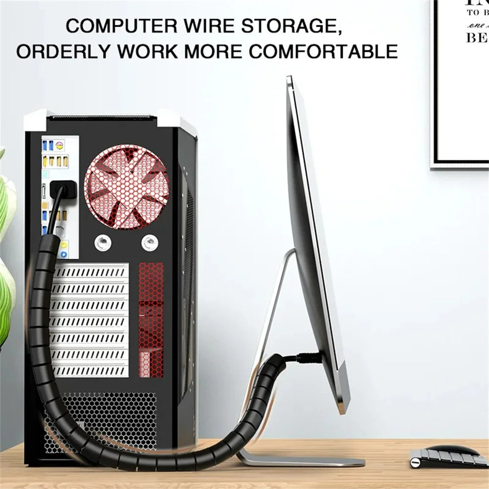2M Flexible Spiral Cable Protector