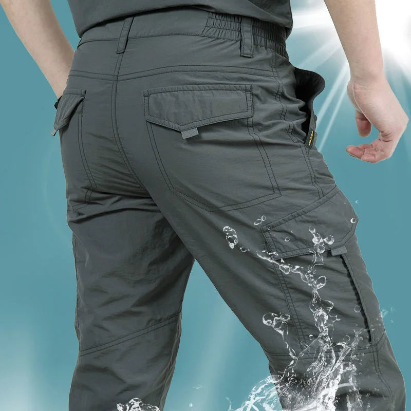 Outdoor Waterproof Tactical Belt Mens Quick Dry Trousers